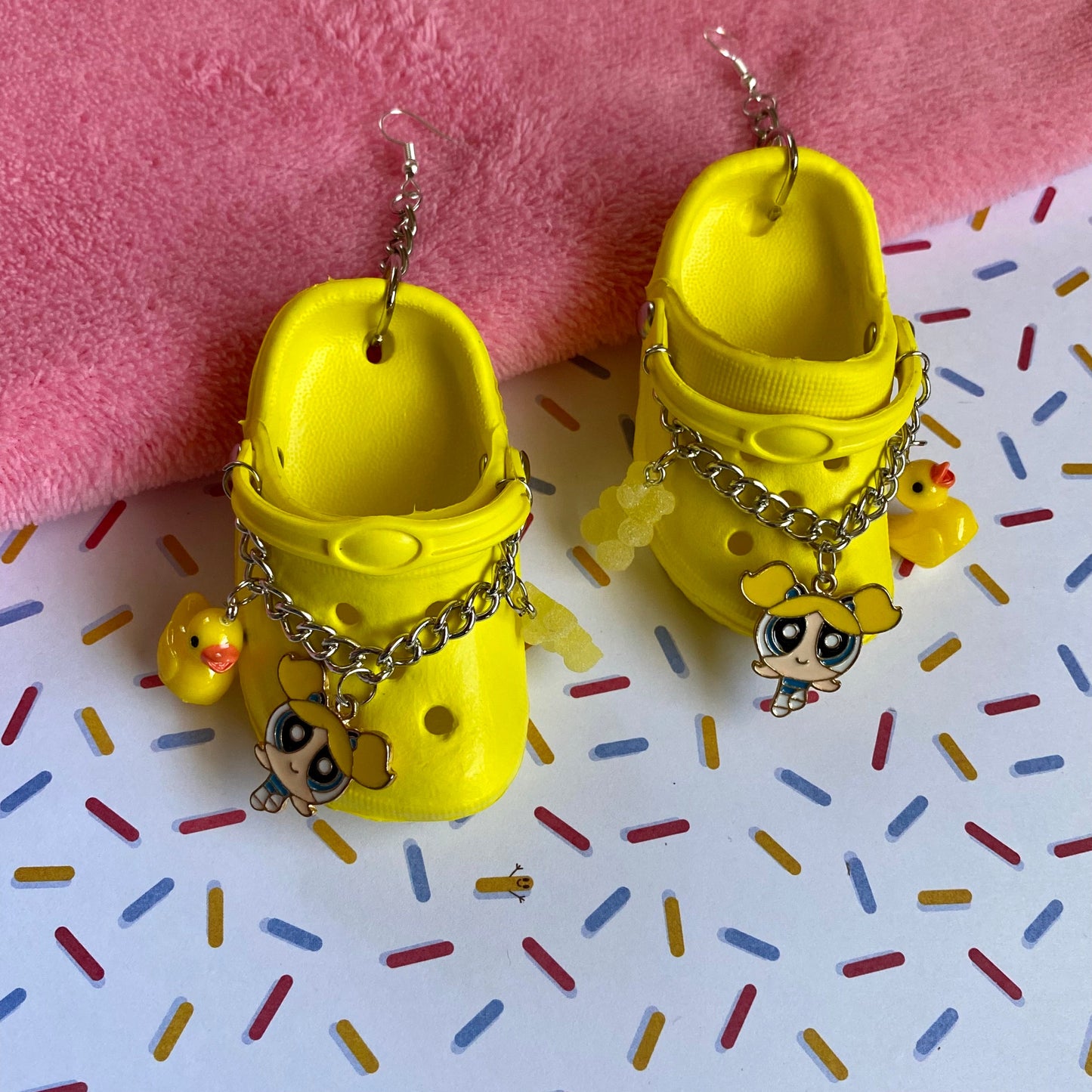 Bubbles Snack Croc Earrings