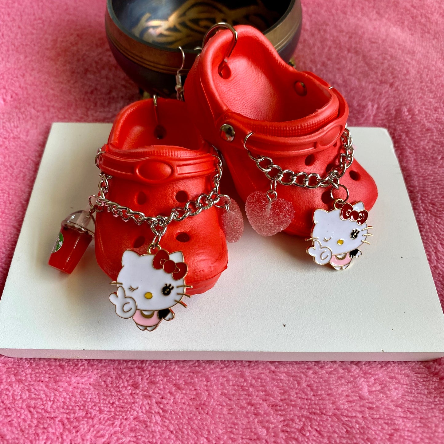 Hello Kitty Snack Croc Earrings