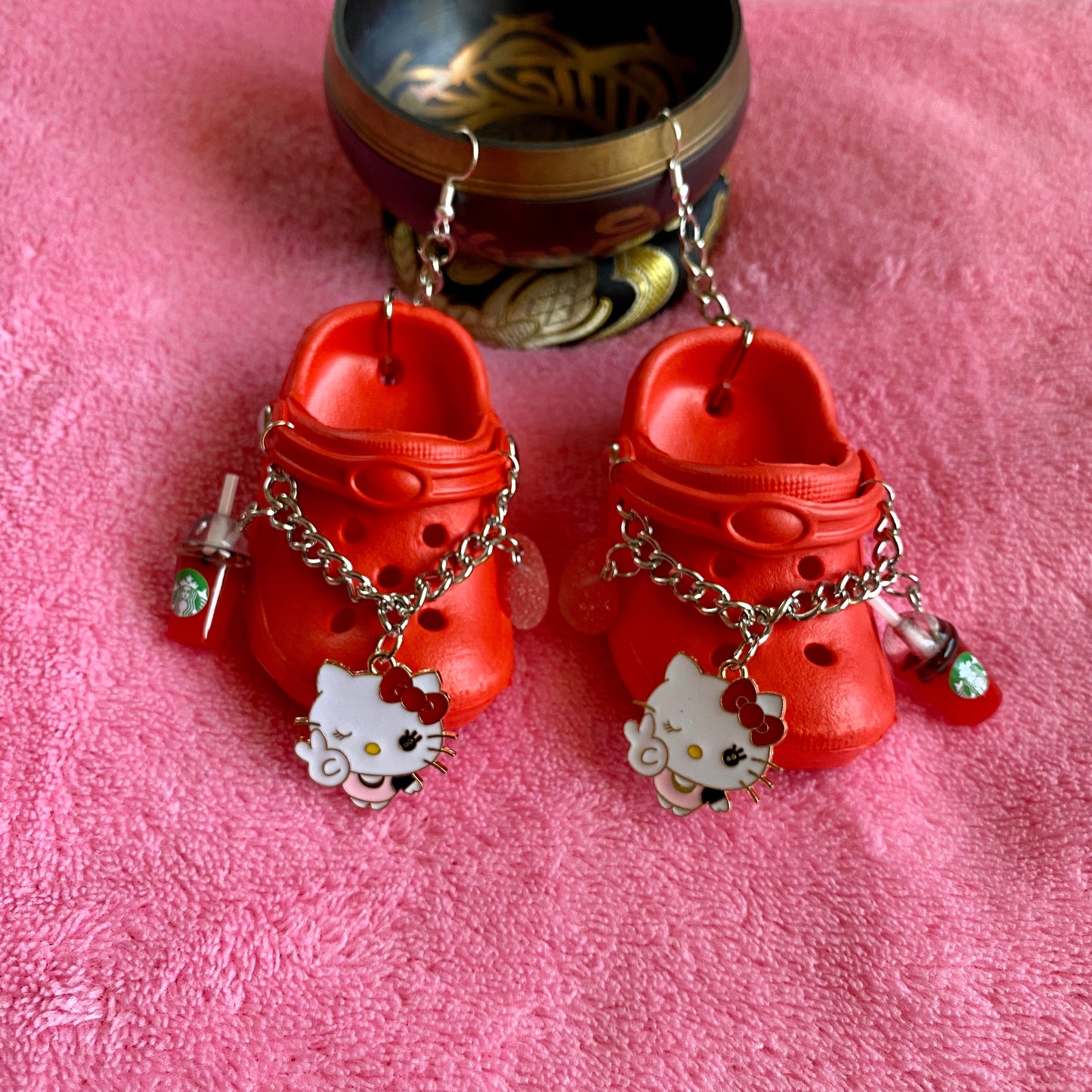 Hello Kitty Snack Croc Earrings