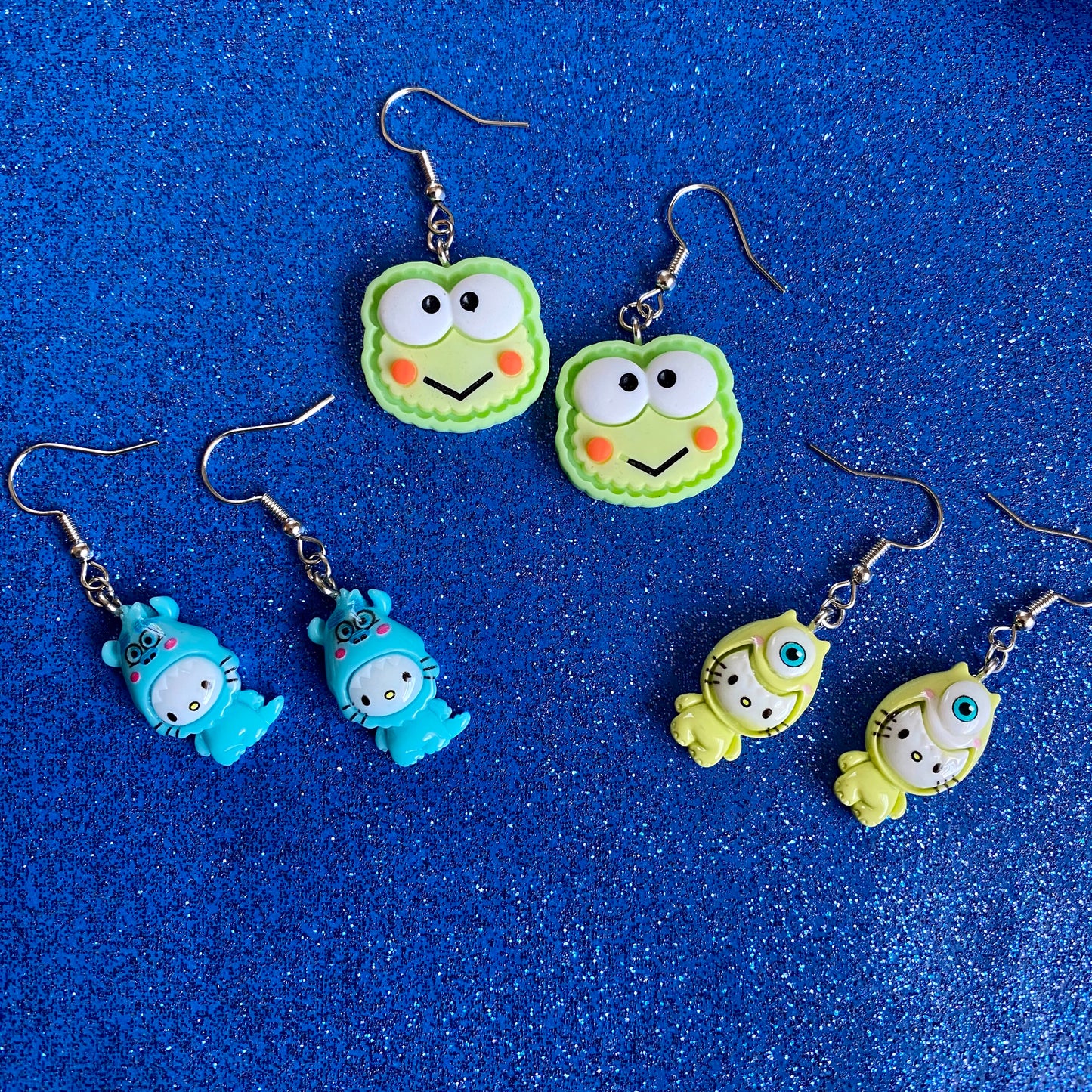 Hello Kitty Sully Costume Earrings