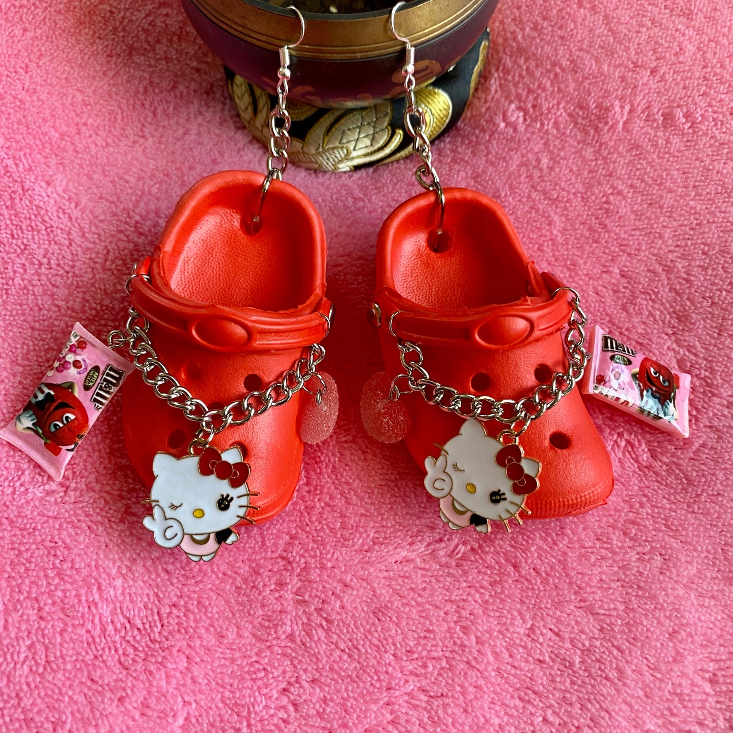 Hello Kitty Snack Croc Earrings