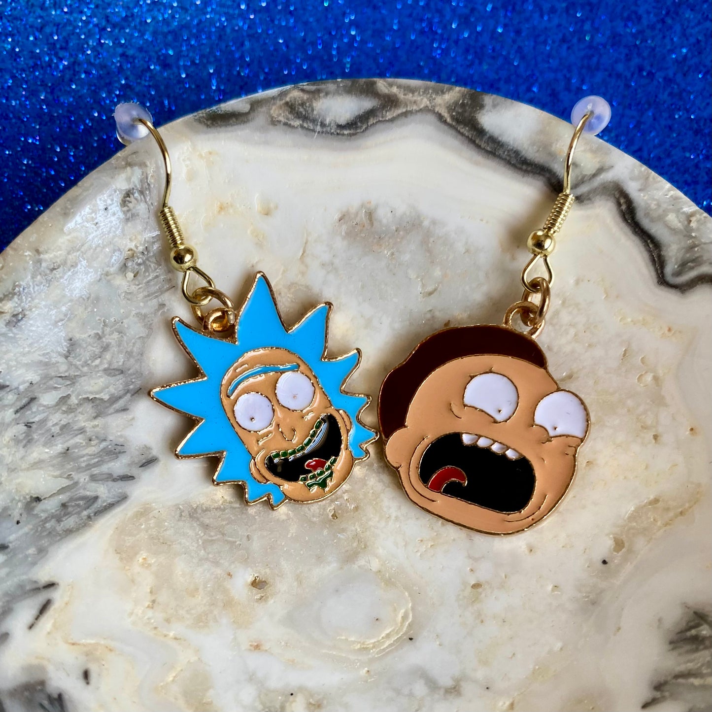 Rick and Morty Alloy Earrings