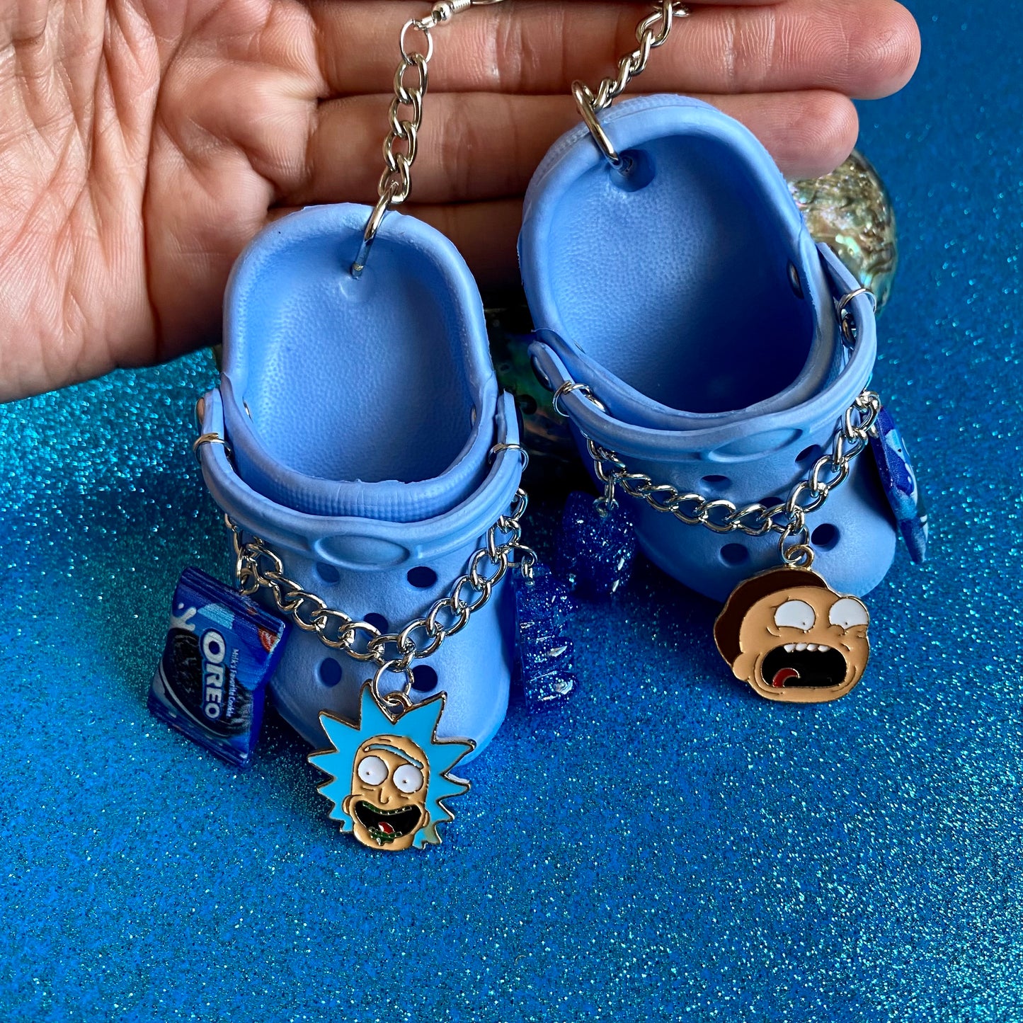 Rick & Morty Snack Croc Earrings